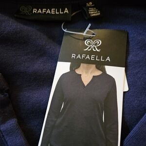 Rafaella Deep Blue Knit Top